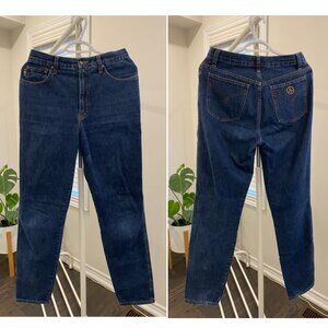 Vintage Moschino Women’s Blue Jeans Size 30 Made in Italy – Peace Sign Pocket